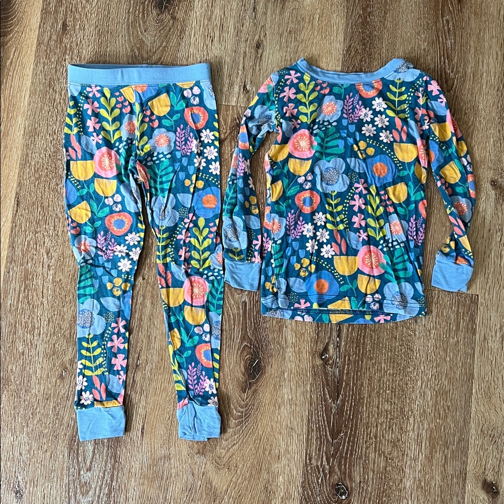 Little Sleepies Folk Floral Two Piece Bamboo Pajamas